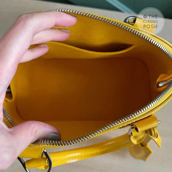 ❌SOLD❌Louis Vuitton BB Alma EPI Citron Yellow Leather Crossbody Bag - Picture 14 of 15